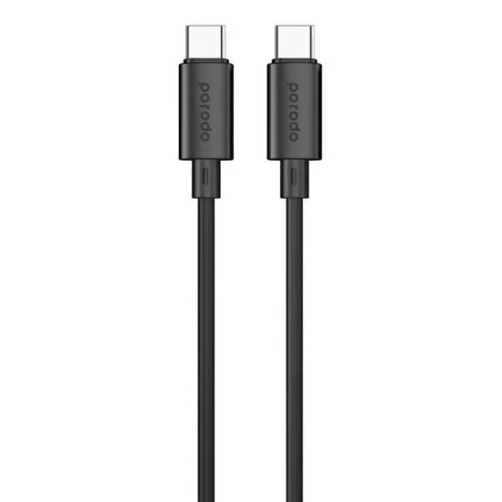 Porodo Blue Usb-C To Usb-C Cable Fast Charge & Data 1.2M/4Ft